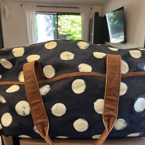 Merona Black Tote Bag - Picture 1 of 4